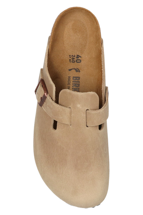 Birkenstock Boston Waxed Leather Slippers